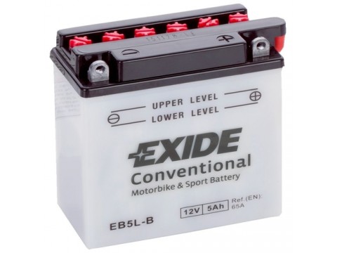 Exide EB5L-B 12v 5Ah Wet Motorcycle Battery Exide Motorcycle
