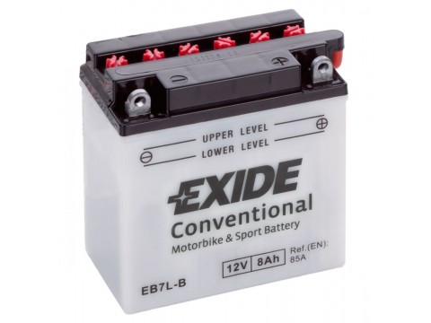 Exide EB7L-B 12v 8Ah Wet Motorcycle Battery Exide Motorcycle