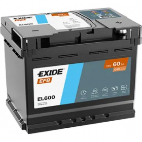 Exide EL600 Stop Start Car Battery 027EFB