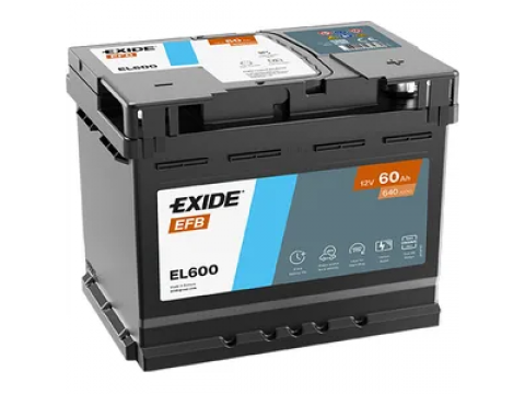 Exide EL600 Stop Start Car Battery 027EFB