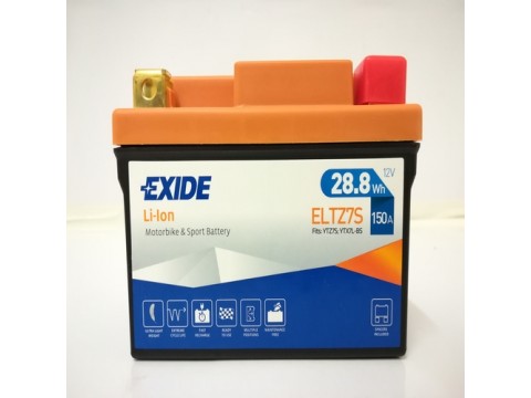Exide ELTZ7S 12V 28.8Wh Lithium Motorcycle Battery 