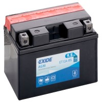 Exide ET12A-BS 12v 9.5 AGM Motorcycle Battery (YT12ABS)