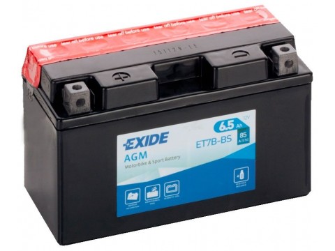 Exide ET7B-BS 12v 6.5Ah AGM Motorcycle Battery Exide Motorcycle Exide ET7B-BS 12v 6.5Ah AGM Motorcycle Battery Exide Motorcycle