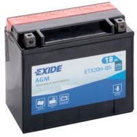 Exide ETX20H-BS 12v 18Ah AGM Motorcycle Battery (YTX20HBS)
