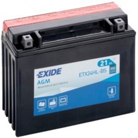 Exide ETX24HL-BS 12v 21Ah AGM Motorcycle Battery Exide Motorcycle