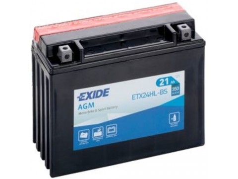 Exide ETX24HL-BS 12v 21Ah AGM Motorcycle Battery Exide Motorcycle