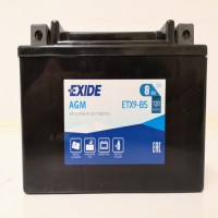 Exide ETX9-BS 12v 8Ah AGM Motorcycle Battery (YTX9BS) (ETX9BS)