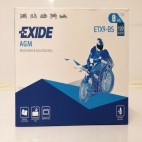 Exide ETX9-BS 12v 8Ah AGM Motorcycle Battery Exide Motorcycle (ETX9BS)