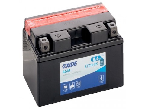 Exide ETZ10-BS 12v 8.6Ah AGM Motorcycle Battery (ETZ10-BS) Exide Motorcycle