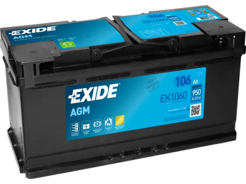 Exide EK1050 Stop Start AGM EK1060 Car Battery