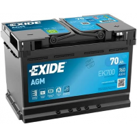 EXIDE EK700 STOP START 096AGM 12V 70AH EK720 CAR BATTERY