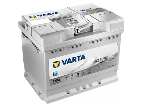 Varta D52 Start-Stop 027 AGM Car Battery Plus 560901068 