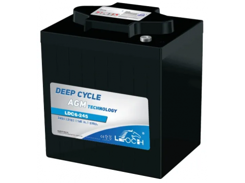 LEOCH LDC6-245 AGM 245AH 6V BATTERY