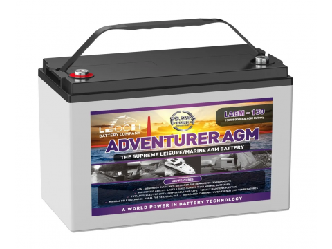 Leoch LAGM-130  12v 130Ah AGM Leisure Battery (lagm130)