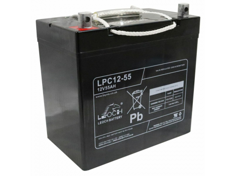 Leoch LPC12-55 Mobility Battery (12V 55AH) (55-12) Leoch Golf Buggy
