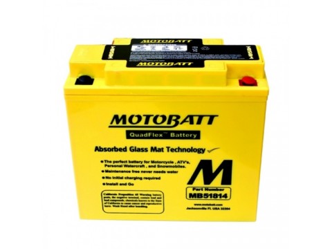 Motobatt MB51814 12V 22Ah Motorcycle Battery Motobatt MB51814 12V 22Ah Motorcycle Battery