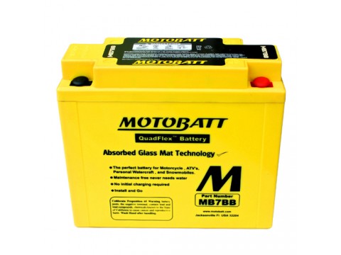 Motobatt MB7BB 12V 9Ah Motorcycle Battery 