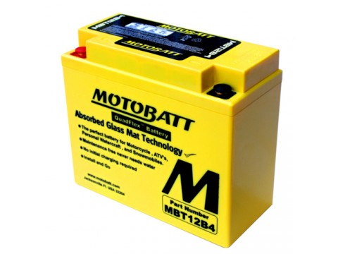 Motobatt MBT12B4 12V 11Ah Motorcycle Battery  