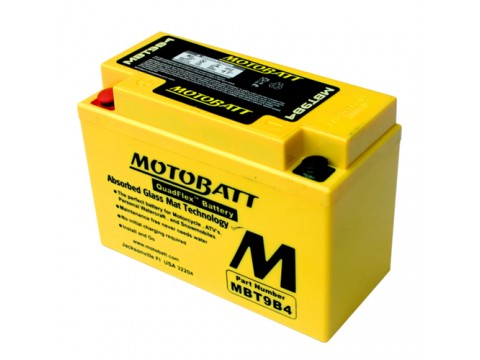 Motobatt MBT9B4 12V 9Ah Motorcycle Battery 