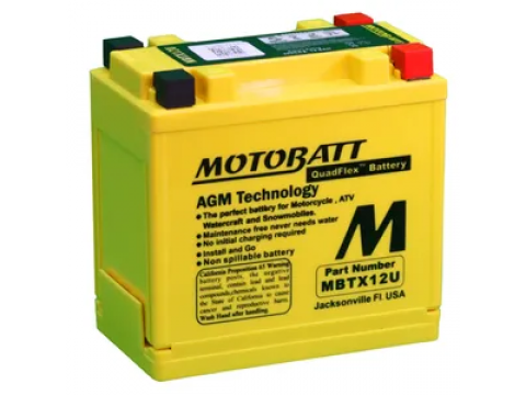Motobatt MBTX12U 12V 14Ah Motorcycle Battery Motobatt MBTX12U 12V 14Ah Motorcycle Battery