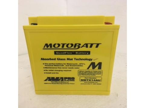 Motobatt MBTX14AU 12V 16Ah Motorcycle Battery Motobatt MBTX14AU 12V 16Ah Motorcycle Battery