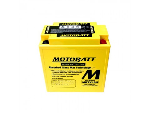 Motobatt MBTX16U 12V 19Ah Motorcycle Battery 