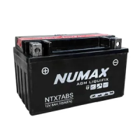 Numax YTX7A-BS 12v 6Ah AGM Motorcycle Battery