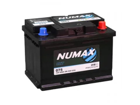 Numax 075 60Ah 540CCA Car Battery 
