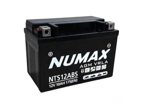 Numax YT12ABS 12v 10Ah AGM Motorcycle Battery Numax Motorcycle