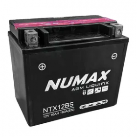 Numax YTX12-BS 12v 10Ah AGM Motorcycle Battery Numax Motorcycle
