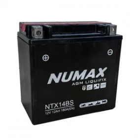Numax YTX14-BS 12v 12Ah AGM Motorcycle Battery Numax Motorcycle