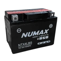 Numax YTX4L-BS 12v 3Ah AGM Motorcycle Battery