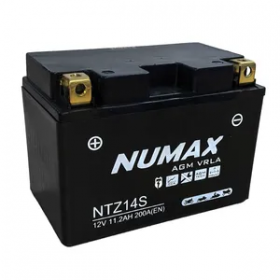 Numax YTZ14S 12v 11.3Ah AGM Motorcycle Battery Numax Motorcycle