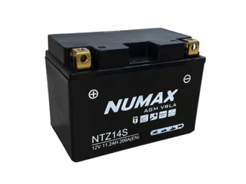 Numax YTZ14S 12v 11.3Ah AGM Motorcycle Battery Numax Motorcycle