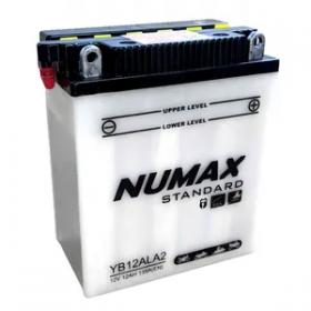 Numax YB12AL-A2 12v 12Ah Motorcycle Battery Numax Motorcycle