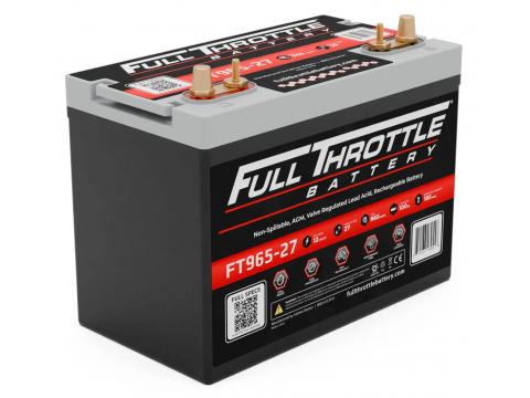 FULL THROTTLE FT965-27 100AH AGM BATTERY