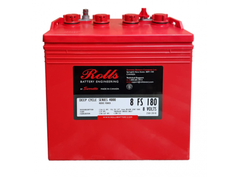 Rolls 8V 8-FS-180 8v 182Ah Deep Cycle Battery (8FS180)