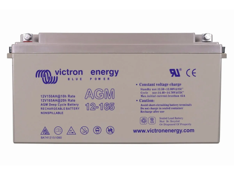 VICTRON BAT412151084 12V 165AH DEEP CYCLE AGM BATTERY