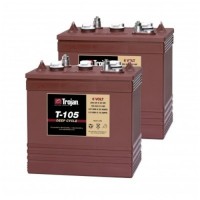  Trojan T105LPT x 2 6v 225Ah Deep Cycle Batteries  T105
