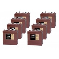 Trojan T105 x 8 6v 225Ah Deep Cycle Batteries T105LPT