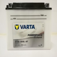 Varta SY50-N18L-AT Funstart Wet Motorcycle Battery (520 016 020) (SY50-N18L-AT) 12V 20Ah