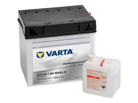 Varta 53030 Funstart Wet Motorcycle Battery 530030030 12V 30Ah