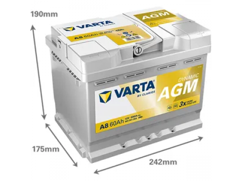 Varta D52 Start-Stop 027AGM Car Battery 560901068 A8 Varta D52 Start-Stop 027AGM Car Battery 560901068 A8