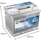 Varta D43 Blue Dynamic 560 127 054 (078) Varta D43 Blue Dynamic 560 127 054 (078)