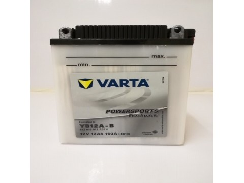 Varta YB12A-B Funstart Wet Motorcycle Battery (512 015 012) (YB12AB) 12V 12Ah Varta Funstart Wet
