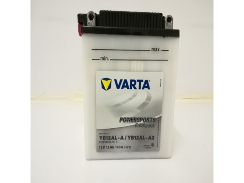 Varta YB12AL-A2 Funstart Wet Motorcycle Battery (512 013 012) (YB12ALA2) (YB12AL-A) 12V 12Ah Varta Funstart Wet