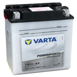 Varta YB14A-A2 Funstart Wet Motorcycle Battery (514 014 014) (YB14AA2) 12V 14Ah Varta Funstart Wet