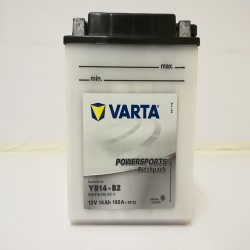 Varta YB14-B2 Funstart Wet Motorcycle Battery (514 014 014) (YB14B2) 12V 14Ah Varta Funstart Wet