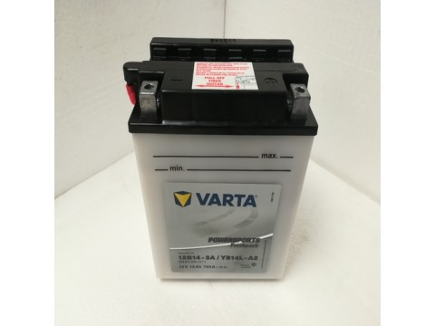Varta YB14L-A2 Funstart Wet Motorcycle Battery (514 011 014) (YB14LA2) (12N14-3A) 12V 14Ah Varta Funstart Wet