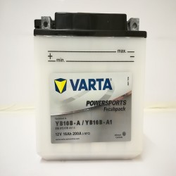 Varta YB16B-A Funstart Wet Motorcycle Battery (516 015 016) (YB16BA) (YB16B-A1) 12V 16Ah Varta Funstart Wet